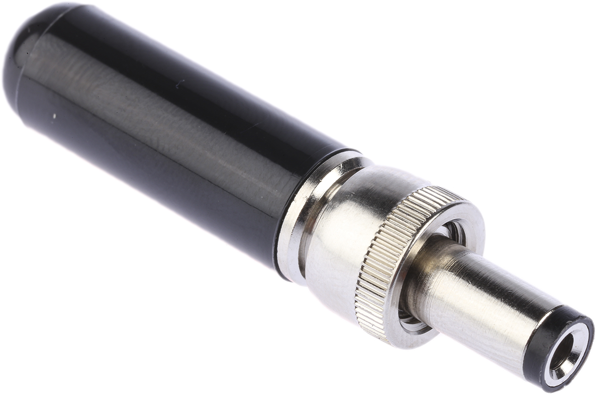 Switchcraft, 761 Straight DC Jack 5A, 12V, Cable, length 45.7 mm, Tin