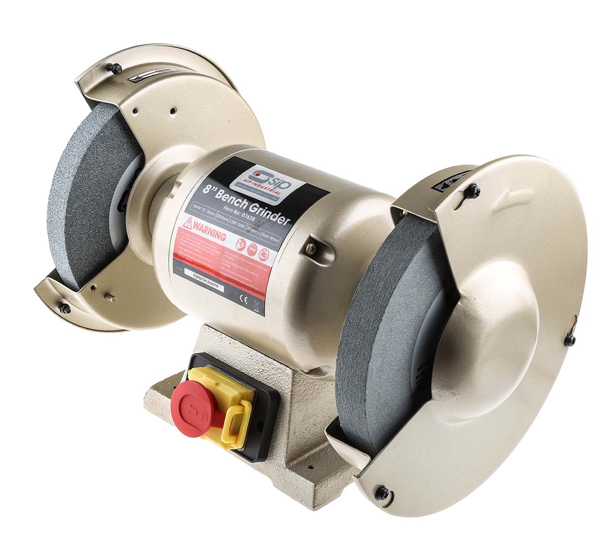 7628 SIP Bench Grinder 203.2 mm, 230V 15.8 mm Wheel Bore