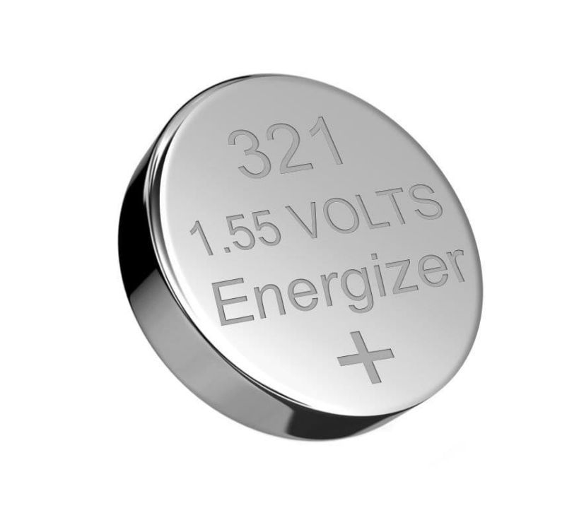 Energizer 321 Button Battery, 1.55 V, 6.8 mm Diameter