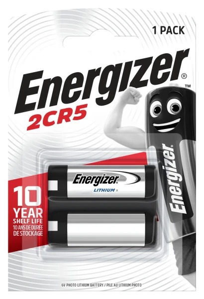Energizer Lithium Manganese Dioxide 6 V Iec-2Cr5 Battery, 1500 mAh