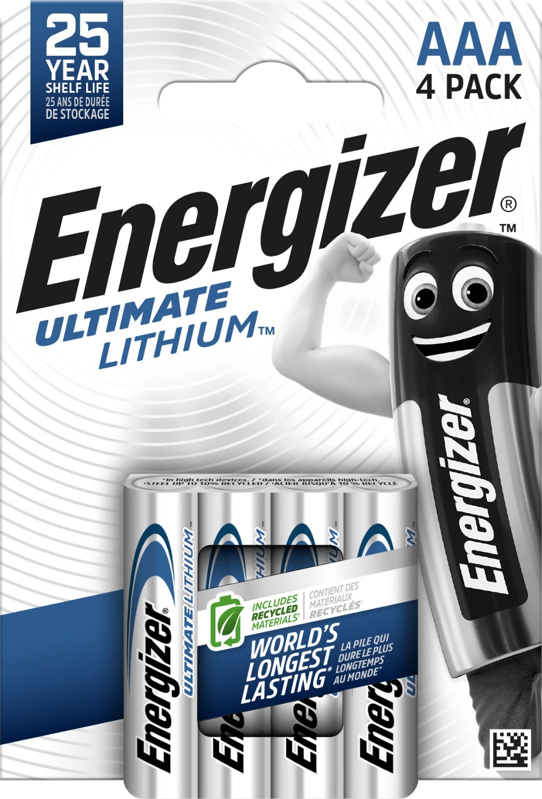 Energizer Lithium Iron Disulphide AAA Battery 1.5 V