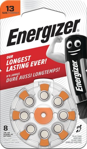 Energizer Zinc Air 1.4 V, 13 PR48 Battery, 258 mAh, 3 mm