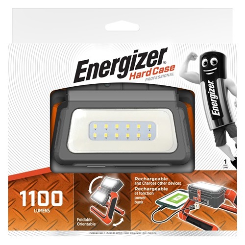 Energizer Rechargeable LED Work Lamp Work Light, 1100 lm, IPX4