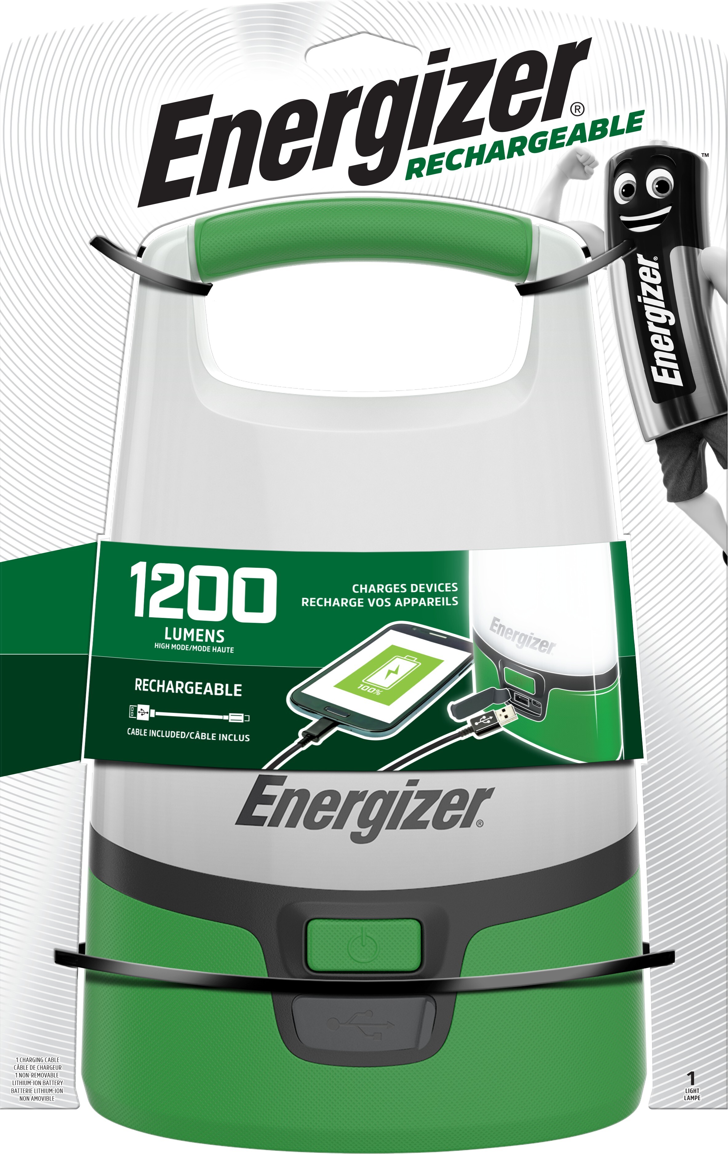 Energizer LED Lantern Green Rechargeable 1200 lm
