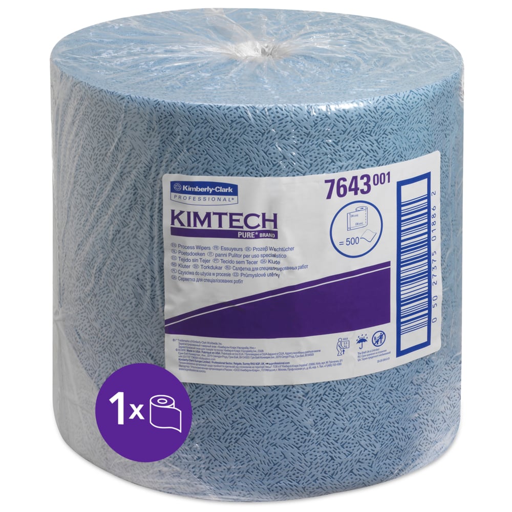 KIMTECH Kimtech® (7643) Dry Multi-Purpose, Roll of, 380 x 340 mm 500 Per Pack