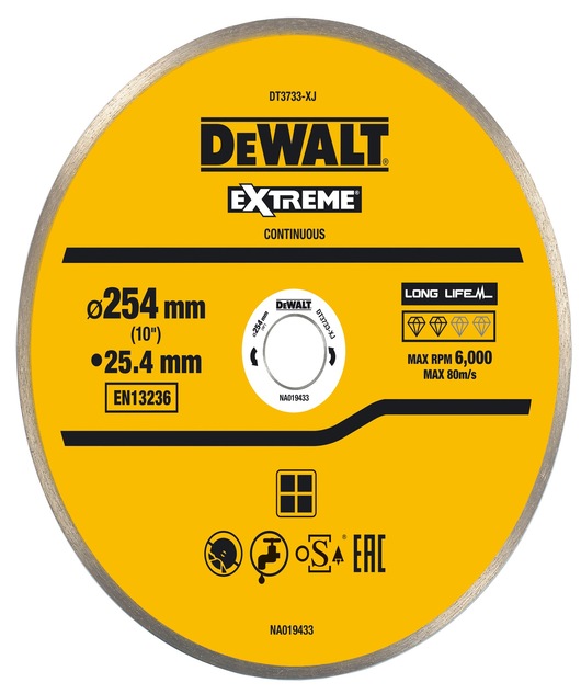 DeWALT DT3733-XJ Diamond Cutting Wheel, 254mm Diameter