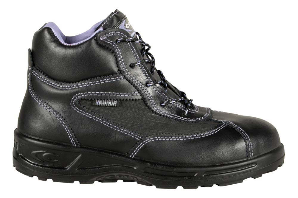 Cofra BRIGITTE S3S FO SR Black Steel Toe Capped Women's Safety Boots 5, EU 38