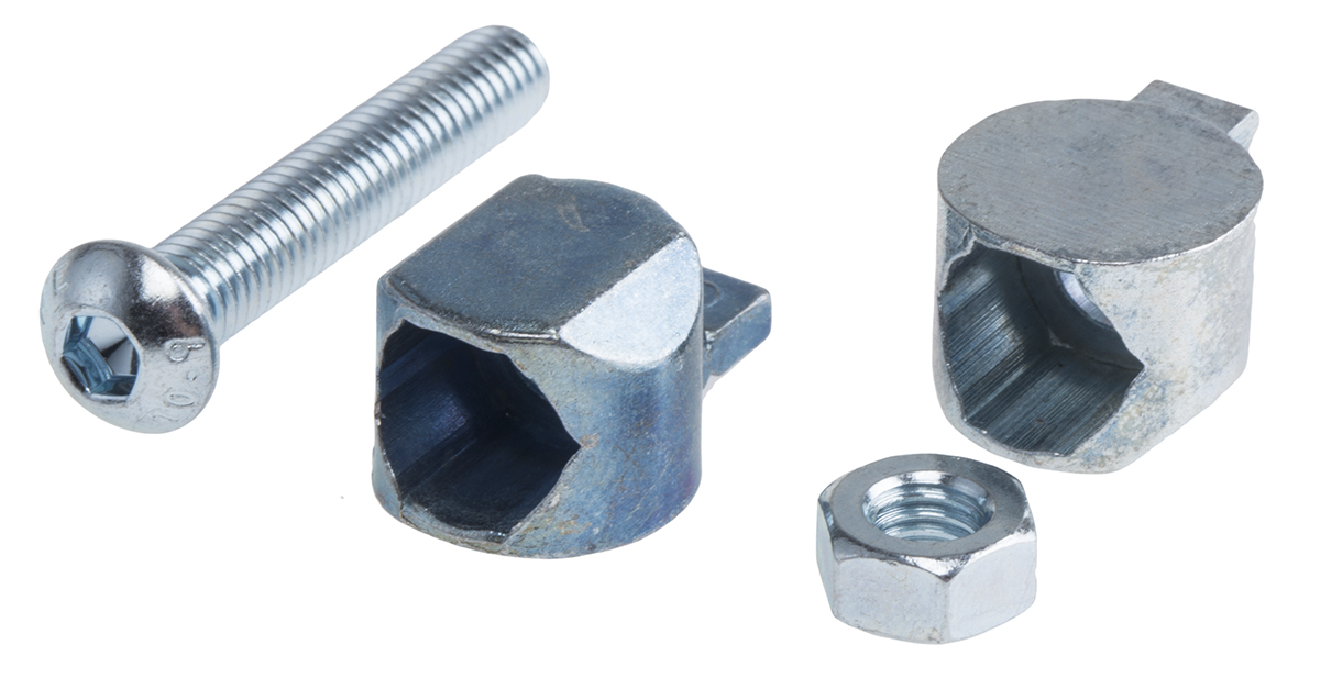 RS PRO M6 Universal Connector, Connecting Component, Strut Profile 30 mm, Groove Size 6 mm