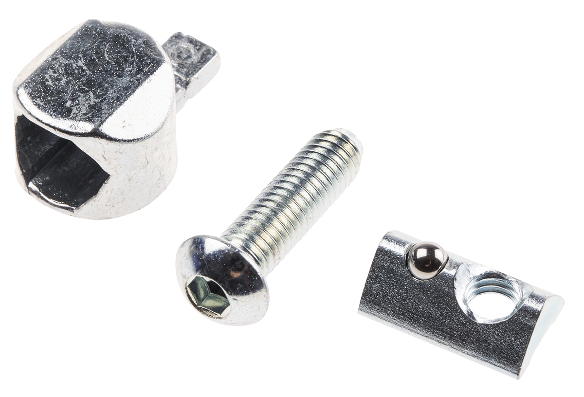 RS PRO M8 Universal Connector, Connecting Component, Strut Profile 30 mm, Groove Size 6 mm