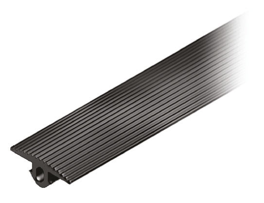 RS PRO Black Nitrile Cover Strip, 8 mm Groove Size, 20 m Length
