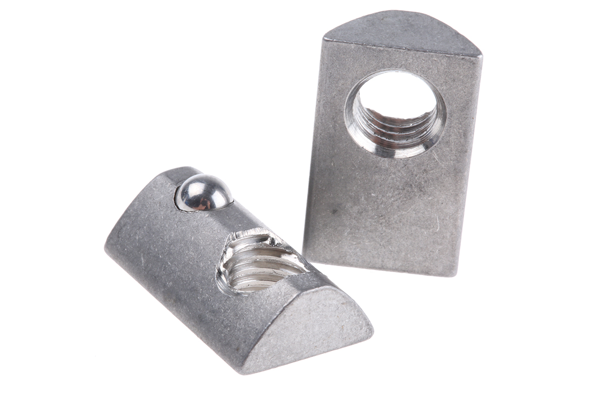 RS PRO M8 T-Slot Nut, Connecting Component, Strut Profile 40 mm, Groove Size 8 mm