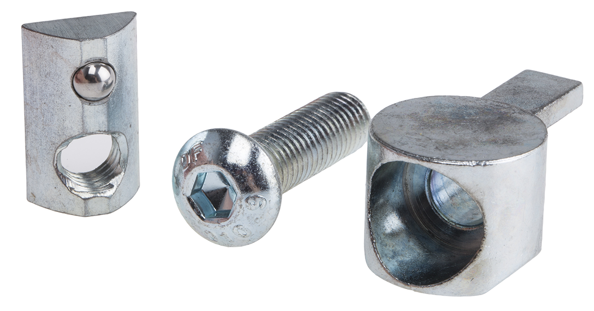 RS PRO M6 Universal Connector, Connecting Component, Strut Profile 40 mm, Groove Size 8 mm