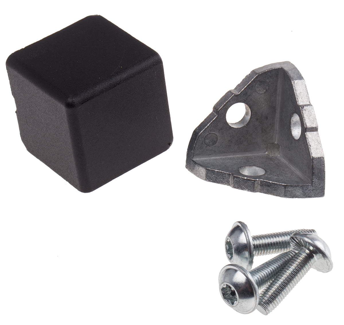 RS PRO M8 Angle Bracket, Connecting Component, Strut Profile 40 mm, Groove Size 8 mm