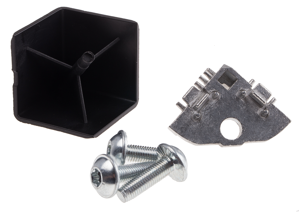 767-5692 RS PRO M8 Angle Bracket, Connecting Component, Strut Profile 40 mm, Groove Size 8 mm