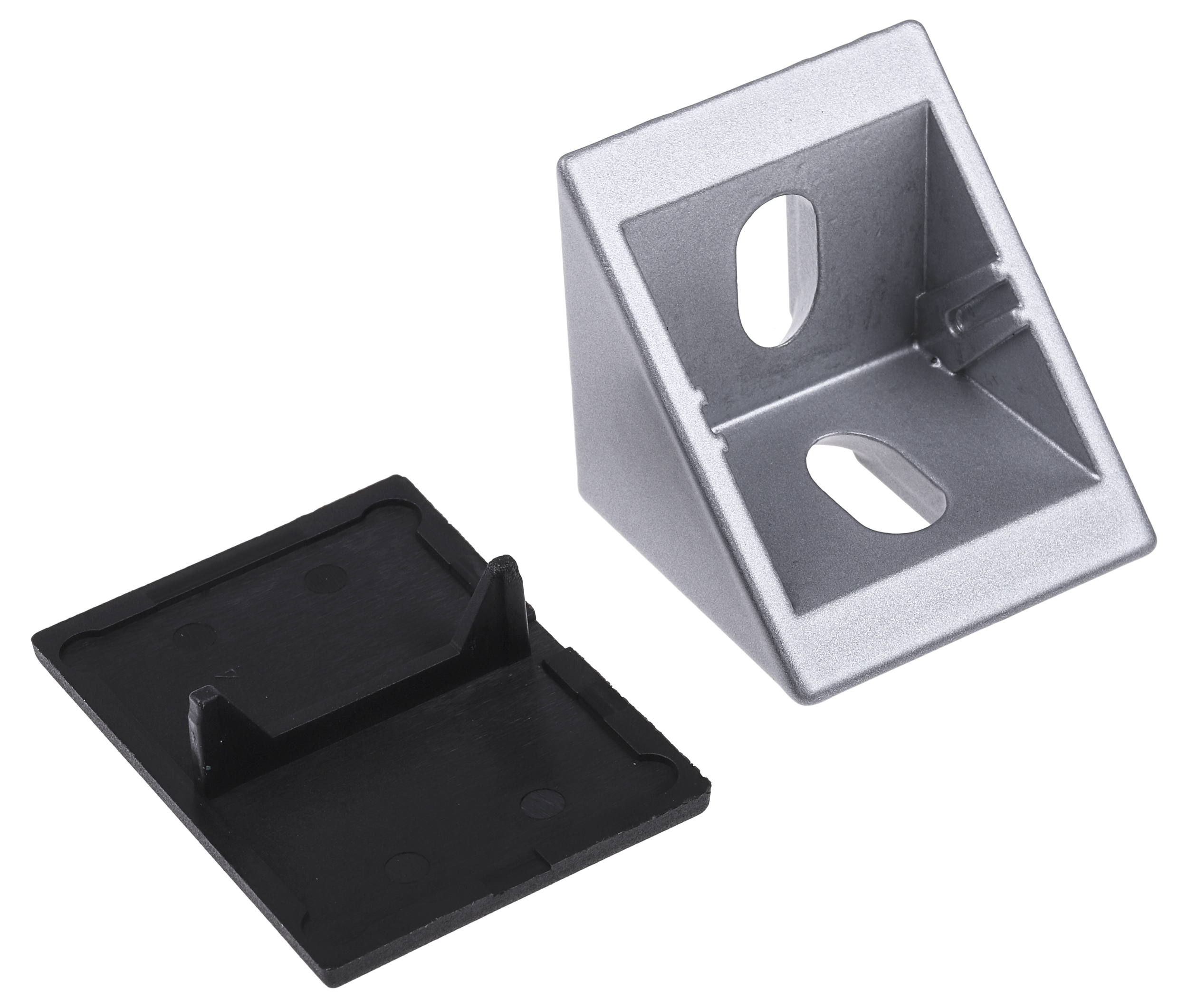 767-5695 RS PRO Angle Bracket, Connecting Component, Strut Profile 40 x 40 x 40 mm, Groove Size 8 mm