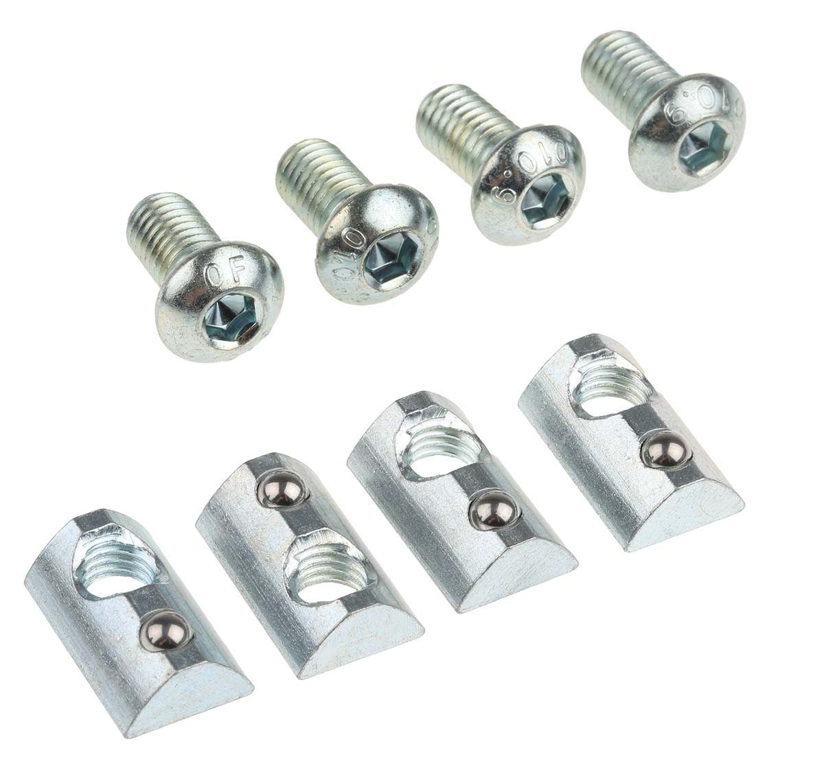 767-5698 RS PRO Angle Bracket, Connecting Component, Strut Profile 8 mm, Groove Size 8 mm, Round Tube Size 40 mm