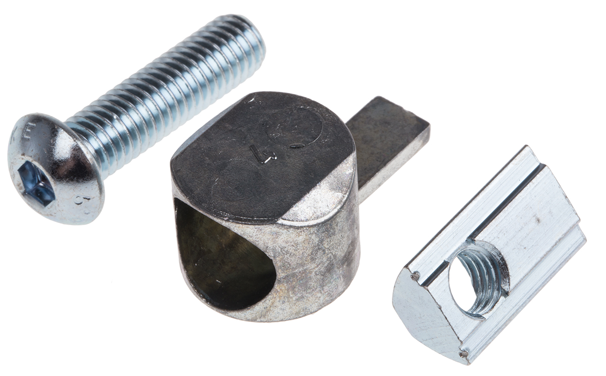 RS PRO M8 Universal Connector, Connecting Component, Strut Profile 40 mm, Groove Size 8 mm