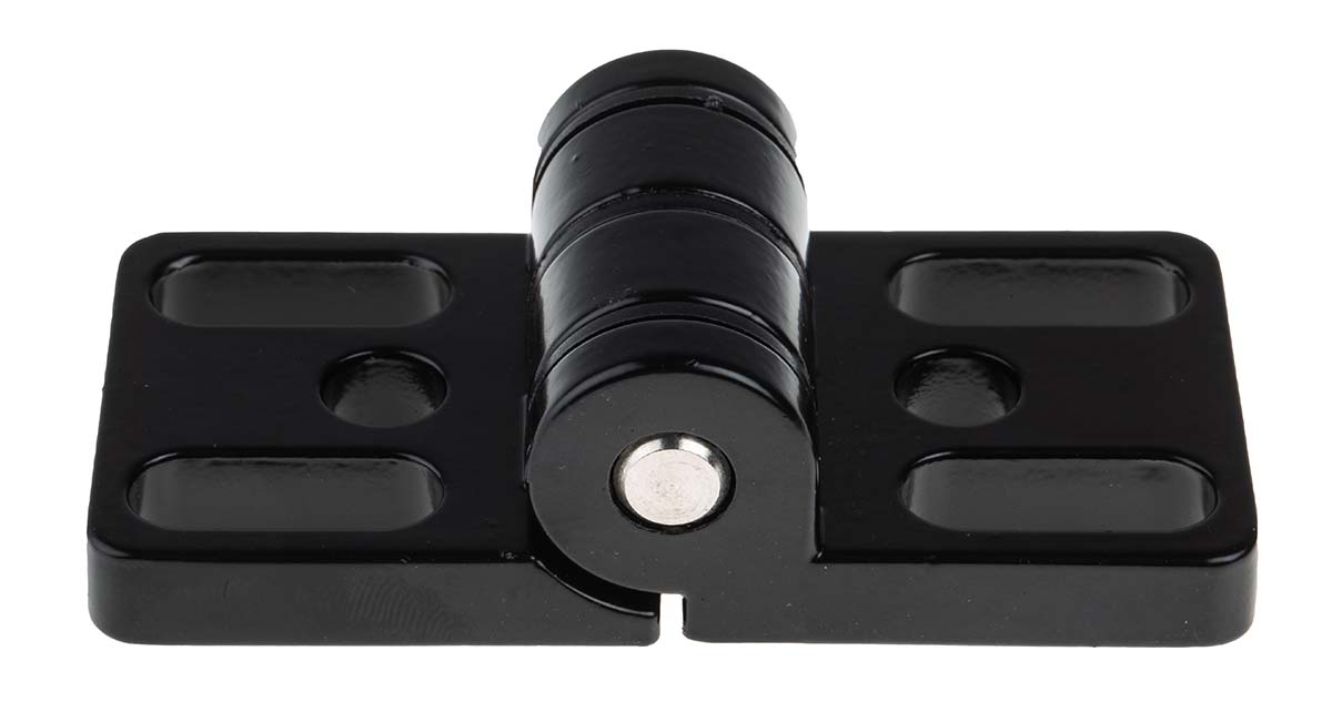 767-5768 RS PRO Stainless Steel (Pin), Wings: Zinc Die Cast Hinge 40 8 mm Slot, 40 mm Strut Profile