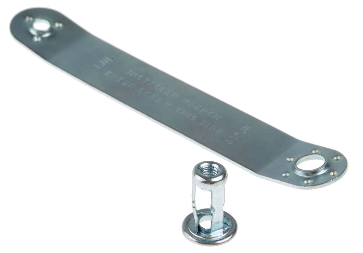 RS PRO Bright Zinc Stainless Steel Threaded Insert, 11.89 mm diameter 8.38 mm 16.59 mm