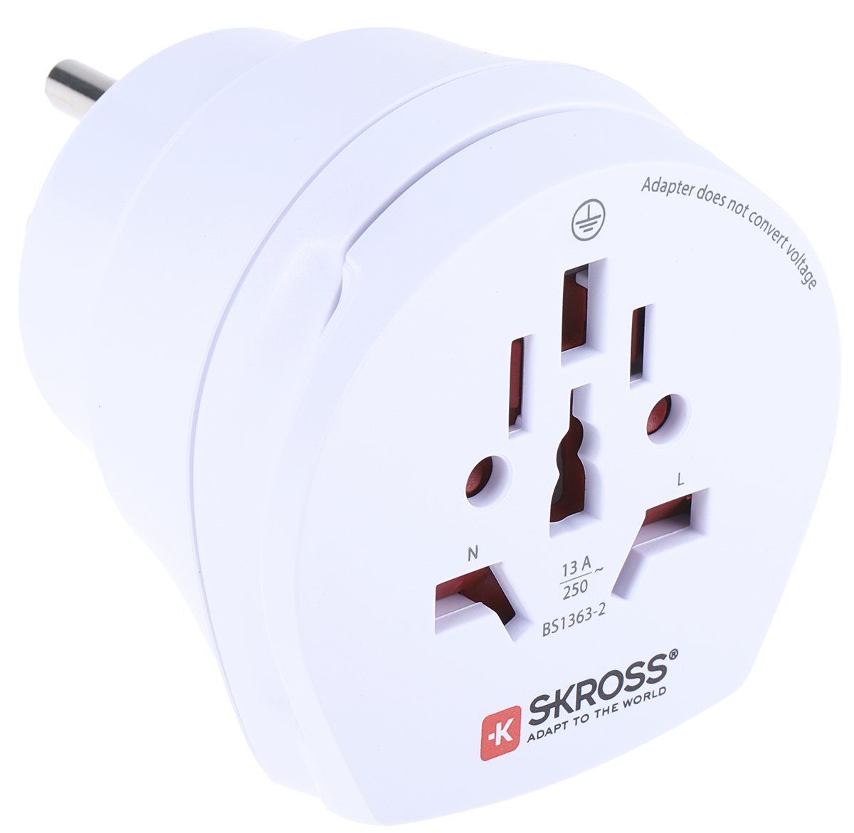 SKROSS Travel Adapter Australia, Switzerland, Italy, UK, Europe, China United States of America, Europe, 15A