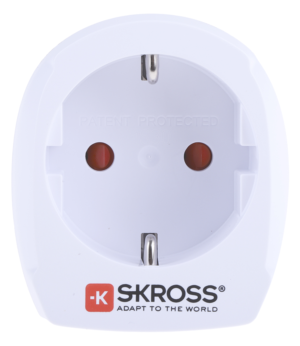 768-2902 SKROSS Travel Adapter Australia, Switzerland, Italy, UK, Europe, China United States of America, Europe, 15A