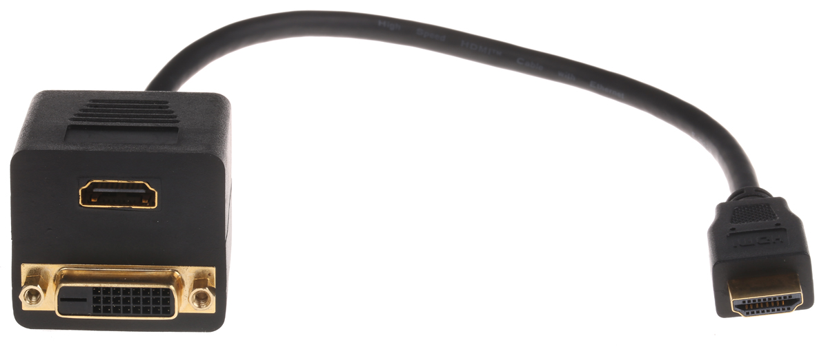 768-4150 RS PRO HDMI Cable, - Male DVI-D Dual Link, HDMI to Male DVI-D, Black