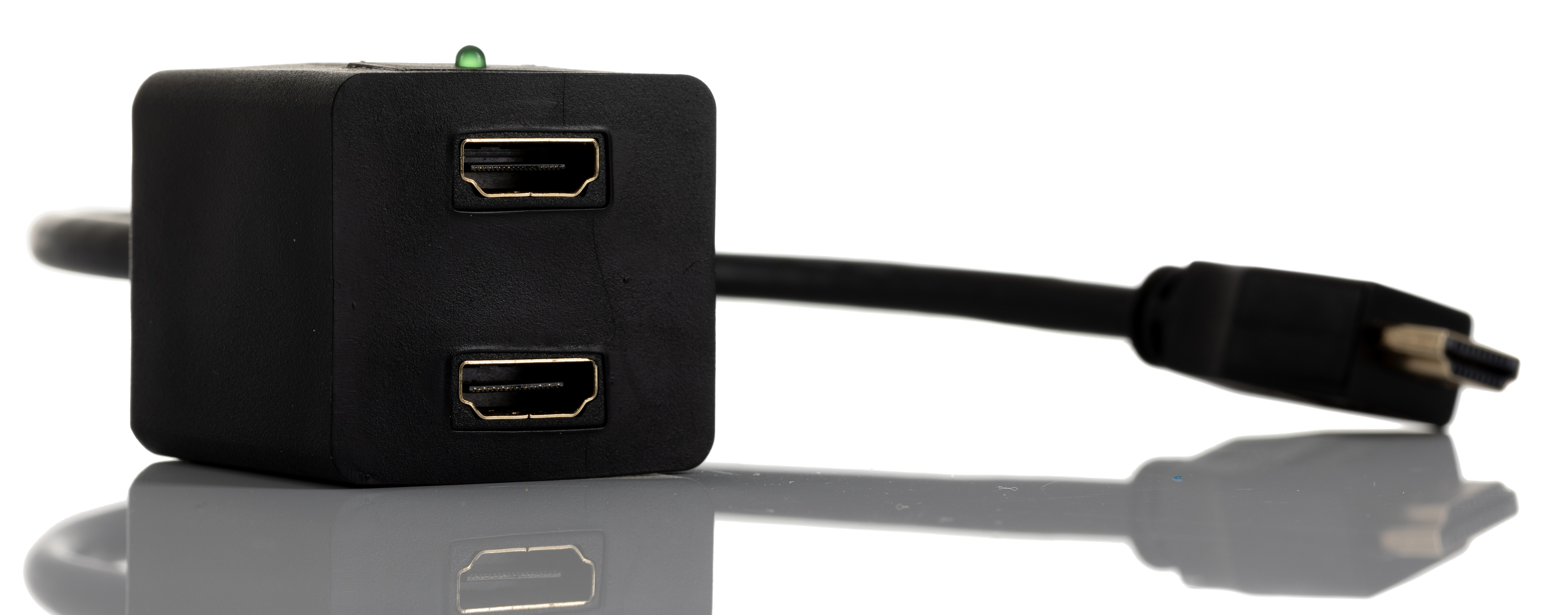 RS PRO, 30 cm HDMI Cable, - Male HDMI to Female HDMI, Green