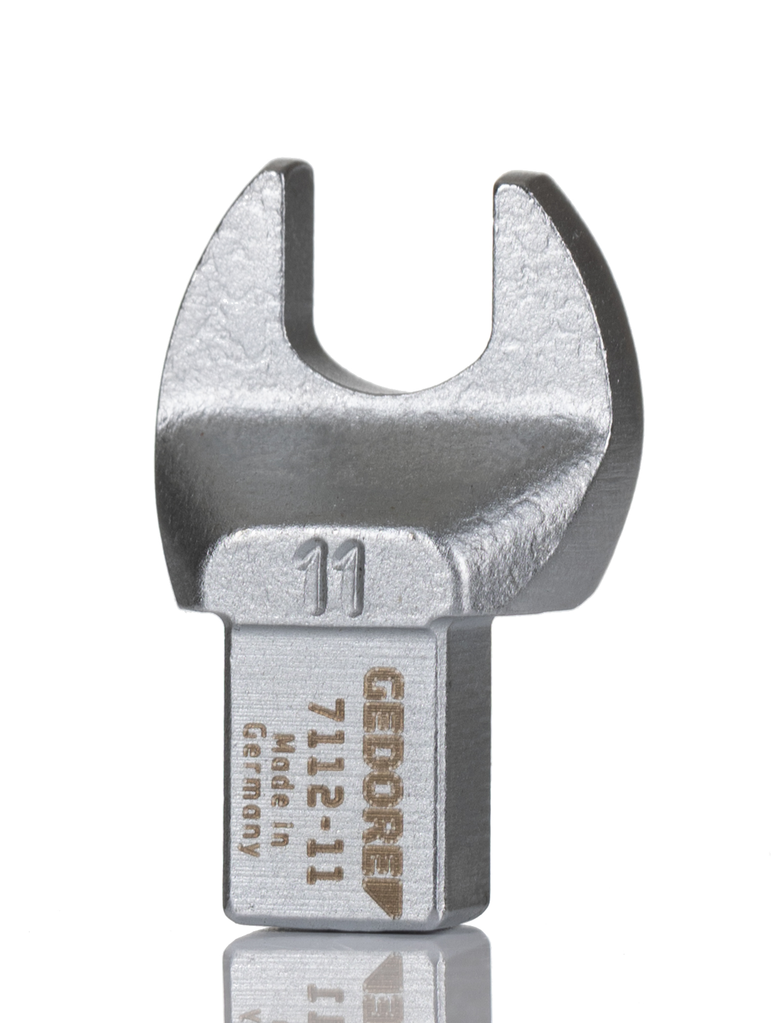 Gedore Open End Spanner Head, 9 x 12 mm Insert, 11 mm, Chrome Finish