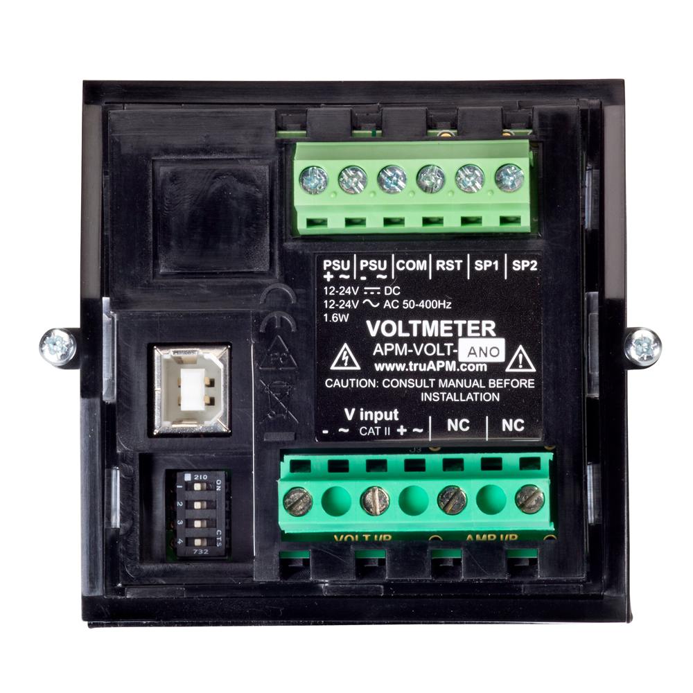 apm-volt-ano Trumeter APM Series Digital Voltmeter AC/DC, LCD Display 4-Digits 1 %, 68 mm, 68 mm