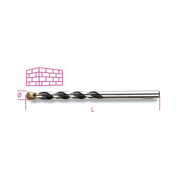 BETA 417 Long Series Masonry Drill Bit for Masonry, 8Lmm Diameter, 200 mm Overall