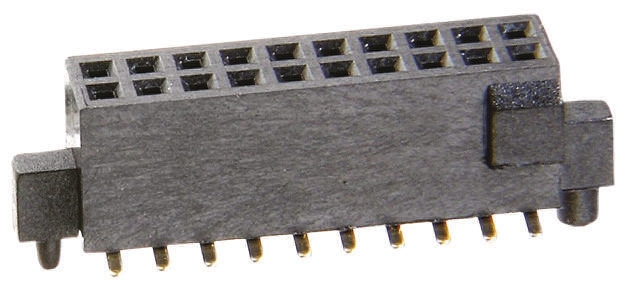 HARWIN Straight Surface Mount PCB Socket, 40-Contact, 2-Row, 1.27mm Pitch, Solder Termination