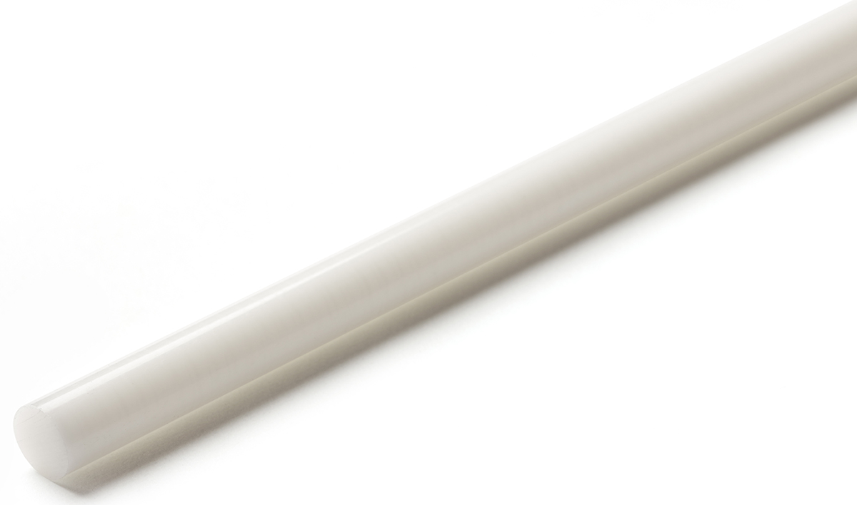 RS PRO White Acetal Rod, 1 m x 20 mm Diameter