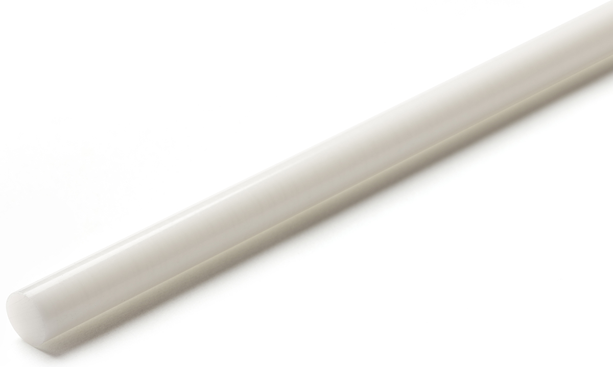 RS PRO White Acetal Rod, 1 m x 30 mm Diameter