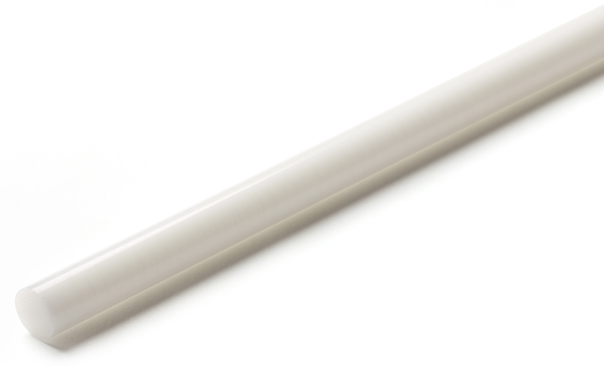 RS PRO White Acetal Rod, 1 m x 40 mm Diameter