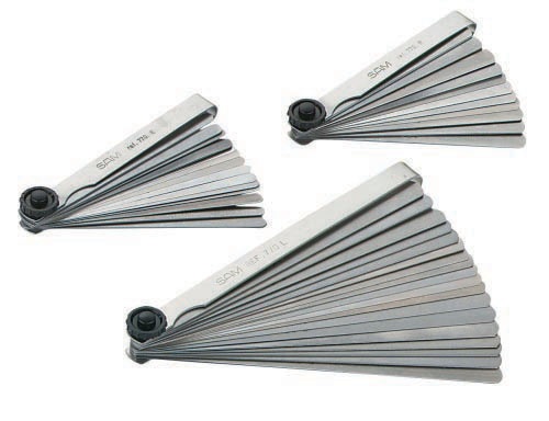 SAM 770-E Thread Pitch Gauge Feeler Gauge, 18 Blades