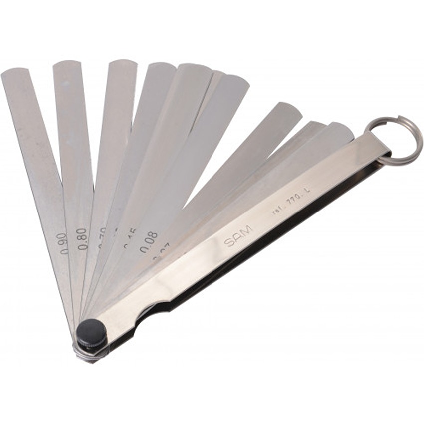 SAM 770-L-FME Feeler Gauge, 18 Blades