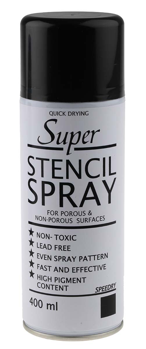 Inktek Black Stencil Spray, 400 ml