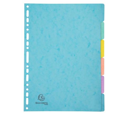 Exacompta Assorted A4 25 Per Pack File Divider