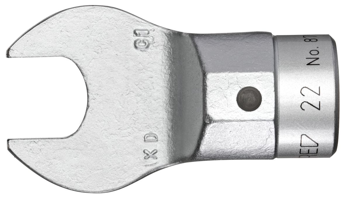 Gedore Spanner Spanner Head, 27 x 12 mm Insert, 27 mm, Chrome Finish