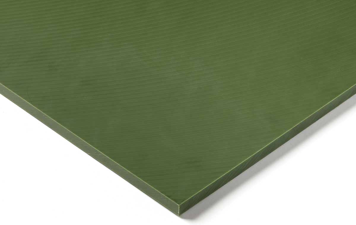 RS PRO Green Polyamide Plastic Sheet, 500 mm x 500mm x 15 mm
