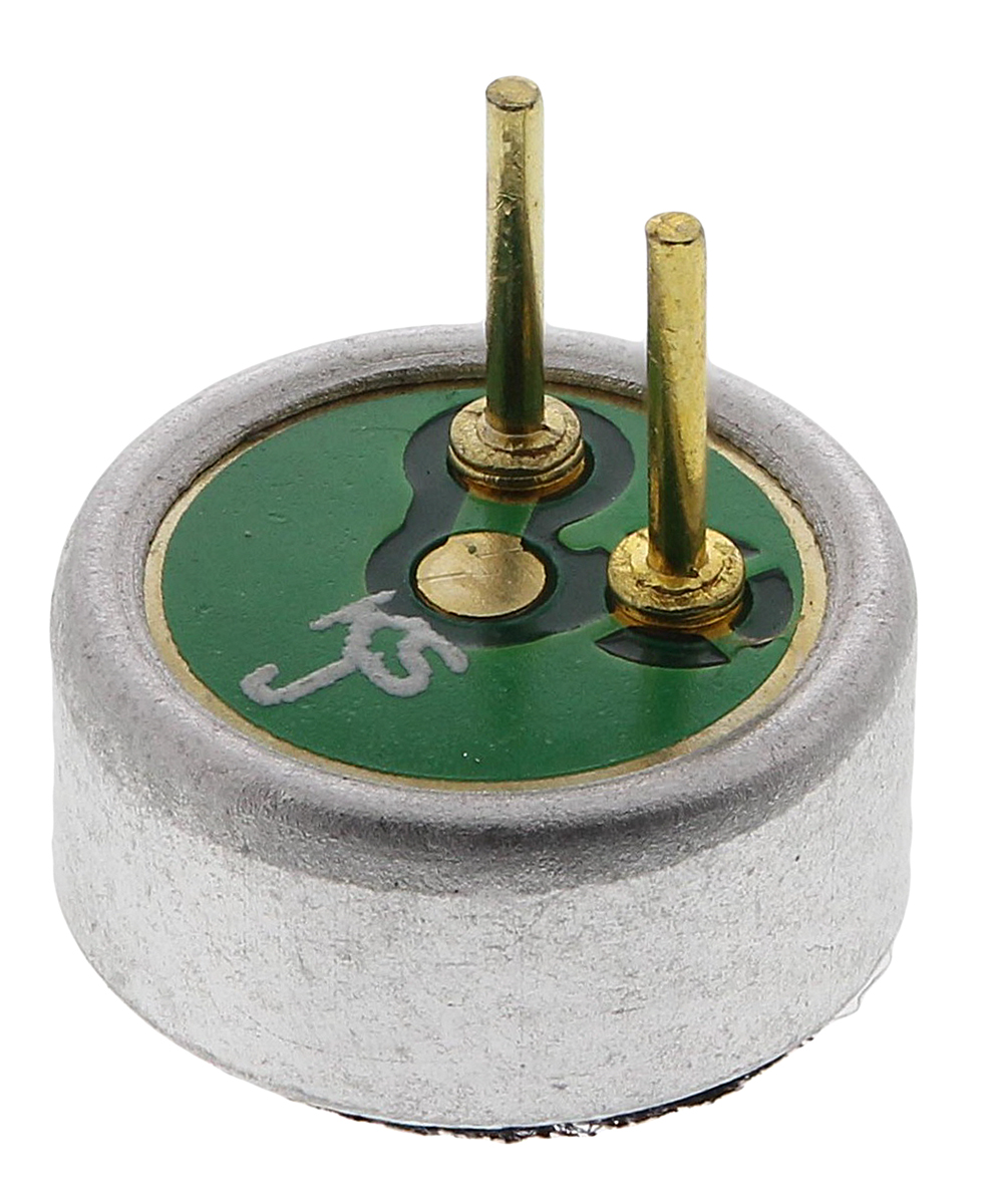 771-7011 RS PRO Omni-Directional, Through Hole 6 mm Microphone Condenser -38dB