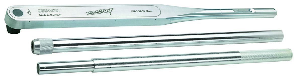 Gedore Torque Wrench, 1500 to 3000 Nm, 1.1/2 in Drive, Square Drive, 1037mm Overall