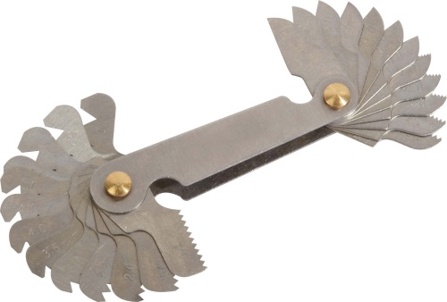 SAM, 32 Blades Thread Pitch Gauge, Metric thread type