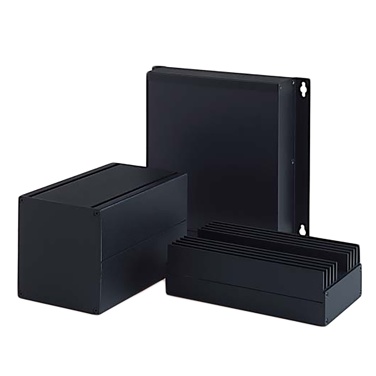 772100000 Rose Multitronic Series Black Die Cast Aluminium Enclosure, IP40 185 mm, 185 mm, 105 mm