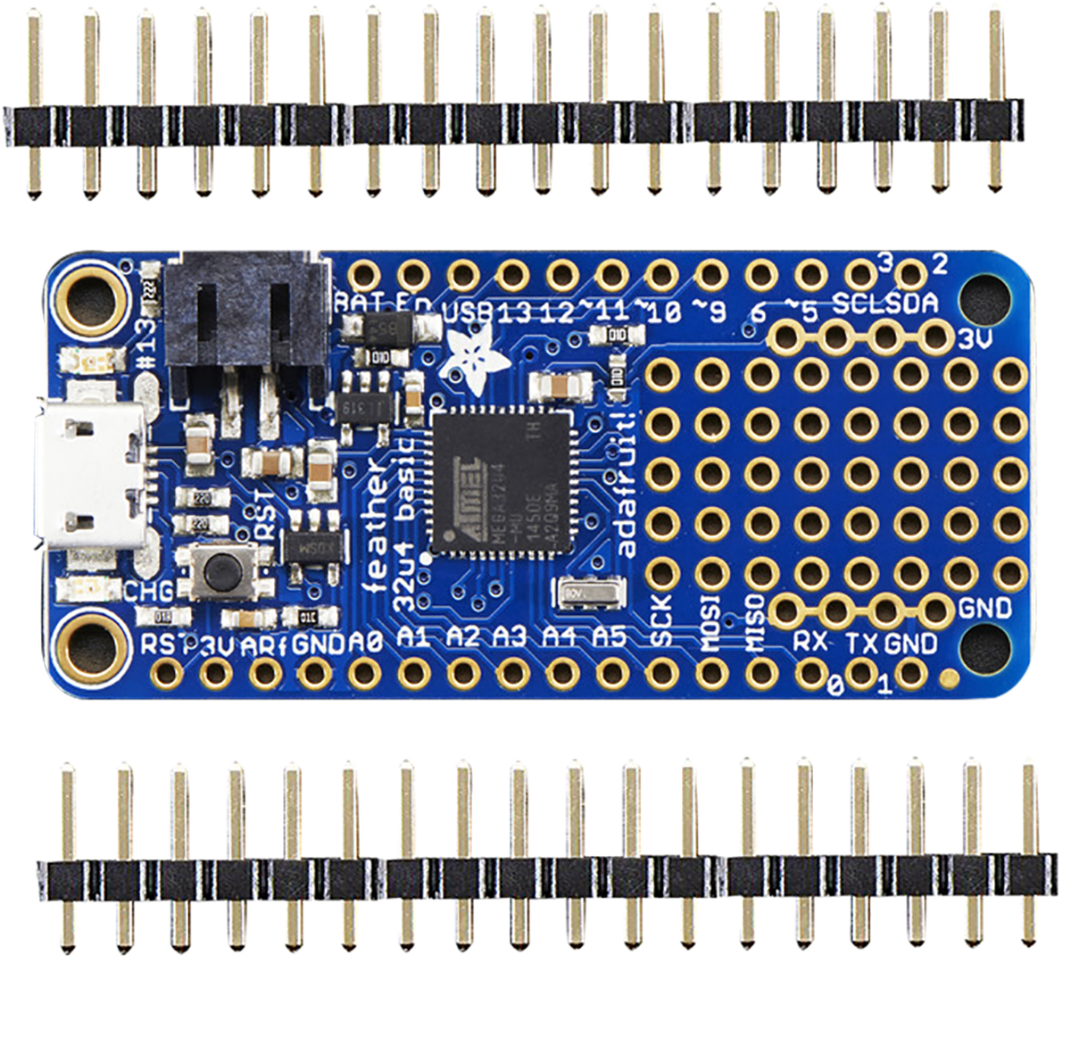 2771 ADAFRUIT Feather 32u4 Basic Proto MCU Development Board