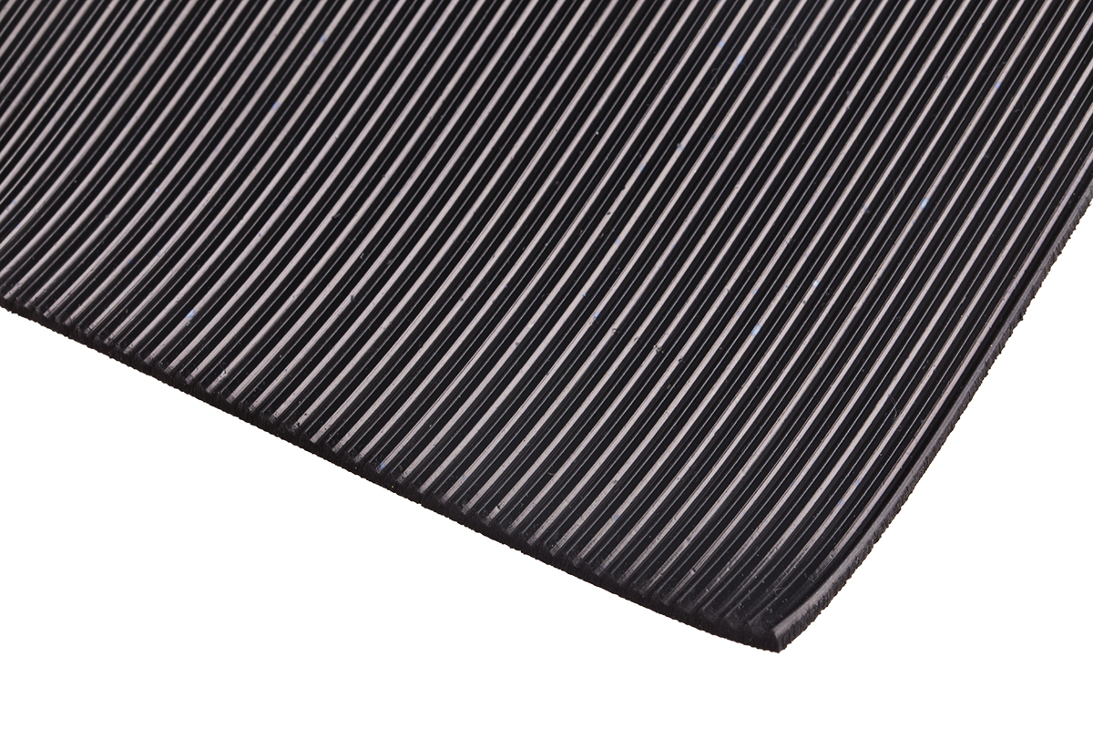 RS PRO Black Rubber Mat, L668 mm xW515mm