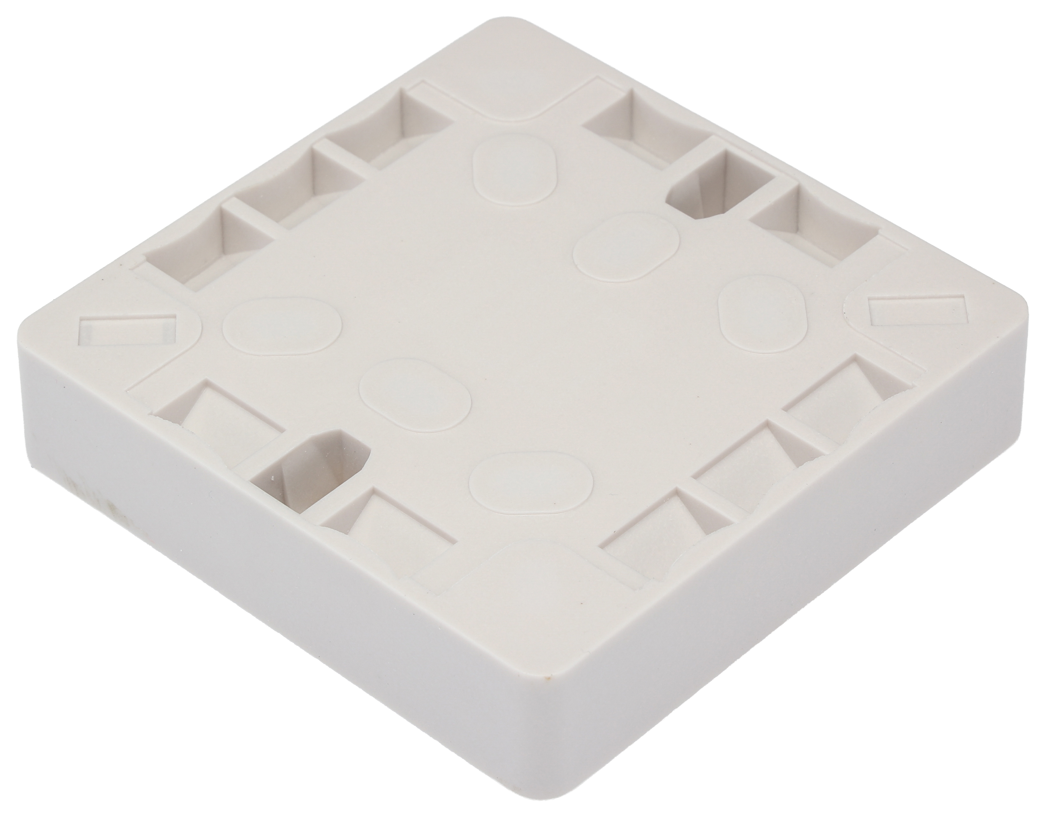 775-8103 RS PRO RS White White White Urea Formaldehyde Back Box, BS, IP20, Surface Mount, 1 Gangs 86.6 mm 86.6mm 16 mm
