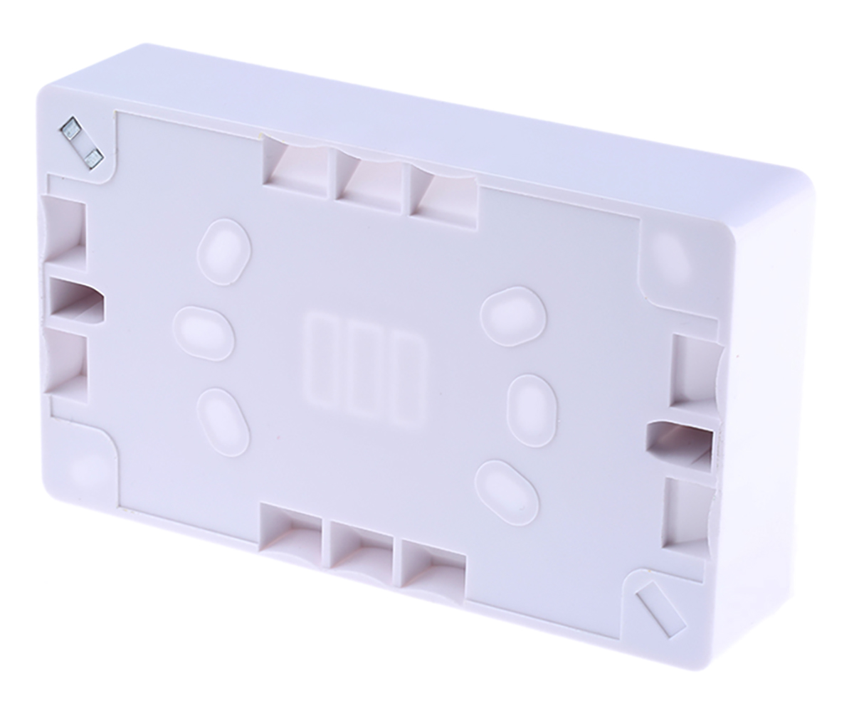 775-8116 RS PRO RS White White Matt Urea Formaldehyde Back Box, BS, IP20, 2 Gangs 86.6 mm 147mm 28 mm