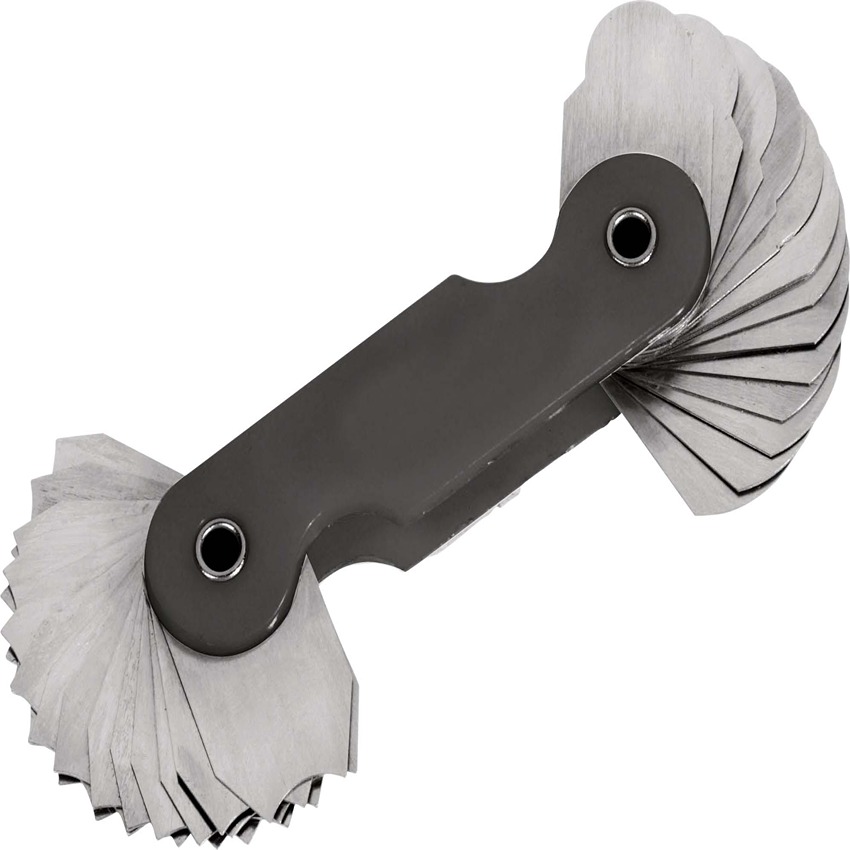 SAM Radius Gauge Metric 32 Blades 1 in 1 mm to 7 mm