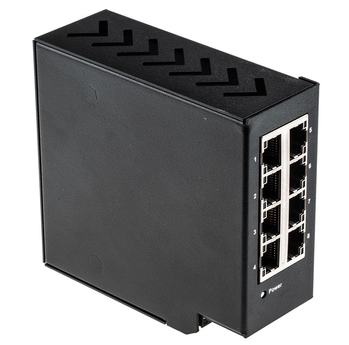 RS PRO DIN Rail Mount Industrial Ethernet Switch, 8 RJ45 Ports, 10/100Mbit/s Transmission